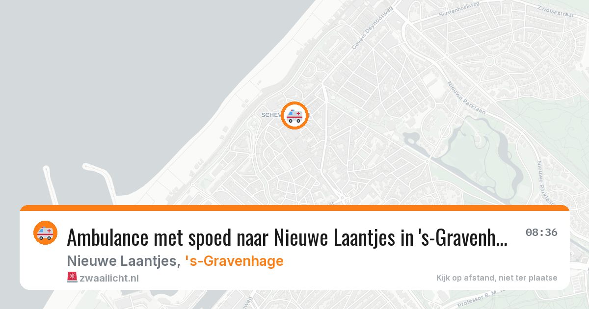 Ambulance met spoed naar Nieuwe Laantjes in 's-Gravenhage — 28 jun 2026