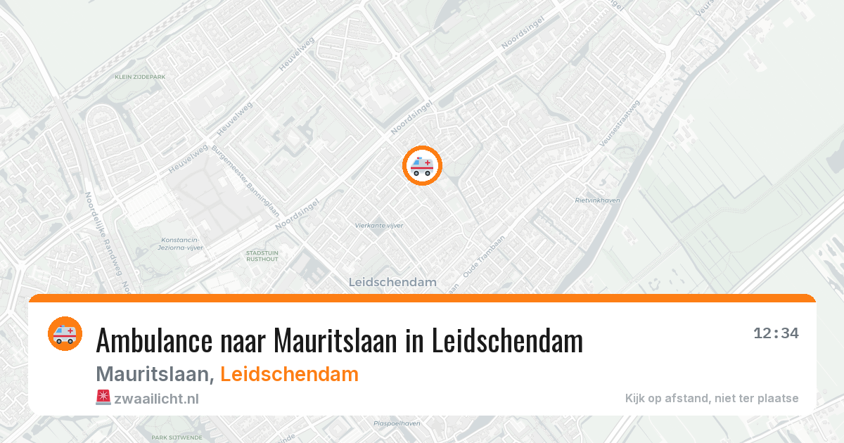 Ambulance naar Mauritslaan in Leidschendam — 13 jul 2026