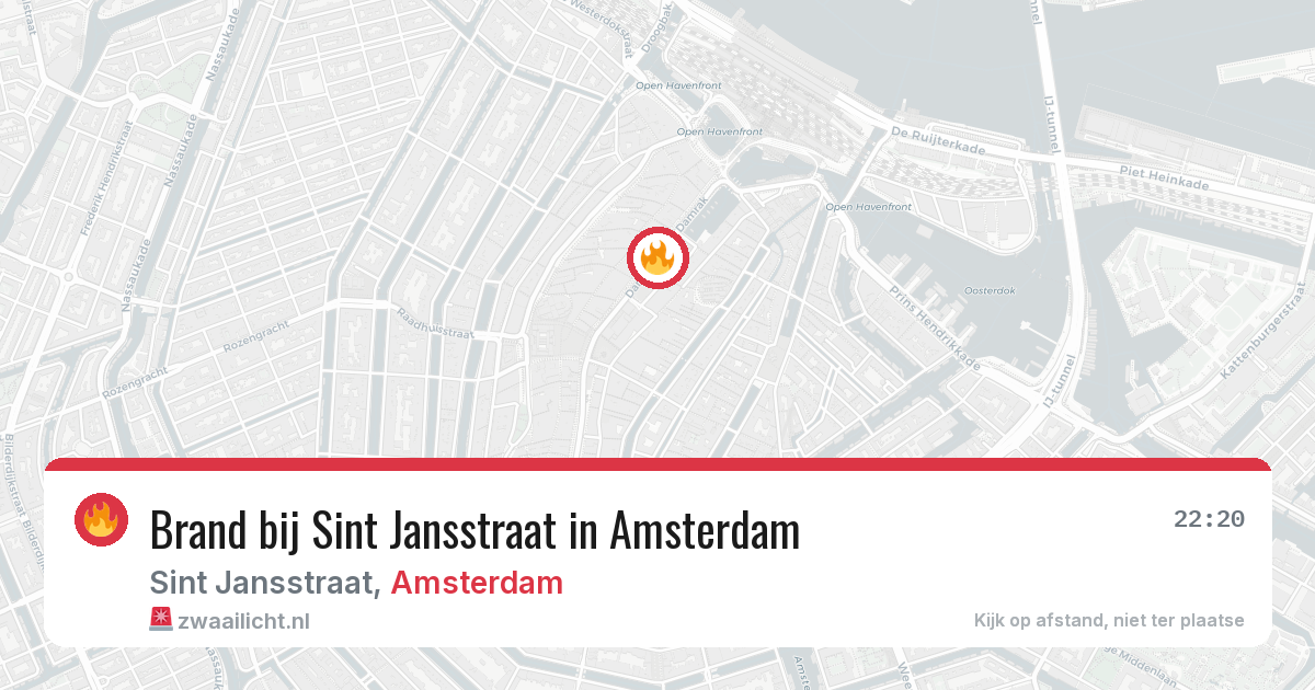 Brand bij Sint Jansstraat in Amsterdam — 18 jun 2026