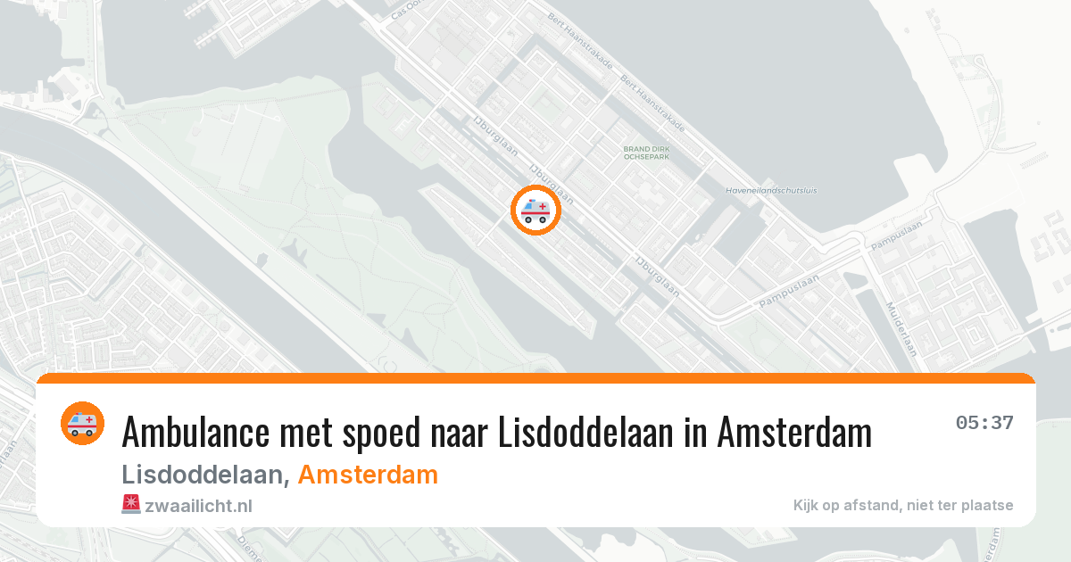 Ambulance met spoed naar Lisdoddelaan in Amsterdam — 20 mei 2026