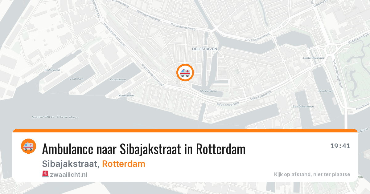 Ambulance naar Sibajakstraat in Rotterdam — 7 jul 2026