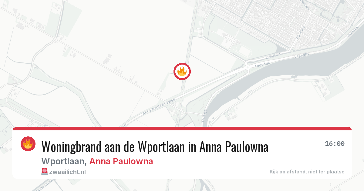 Woningbrand aan de Wportlaan in Anna Paulowna — 29 jun 2026
