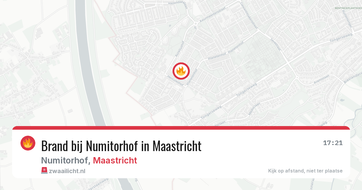 Brand bij Numitorhof in Maastricht — 27 jun 2026