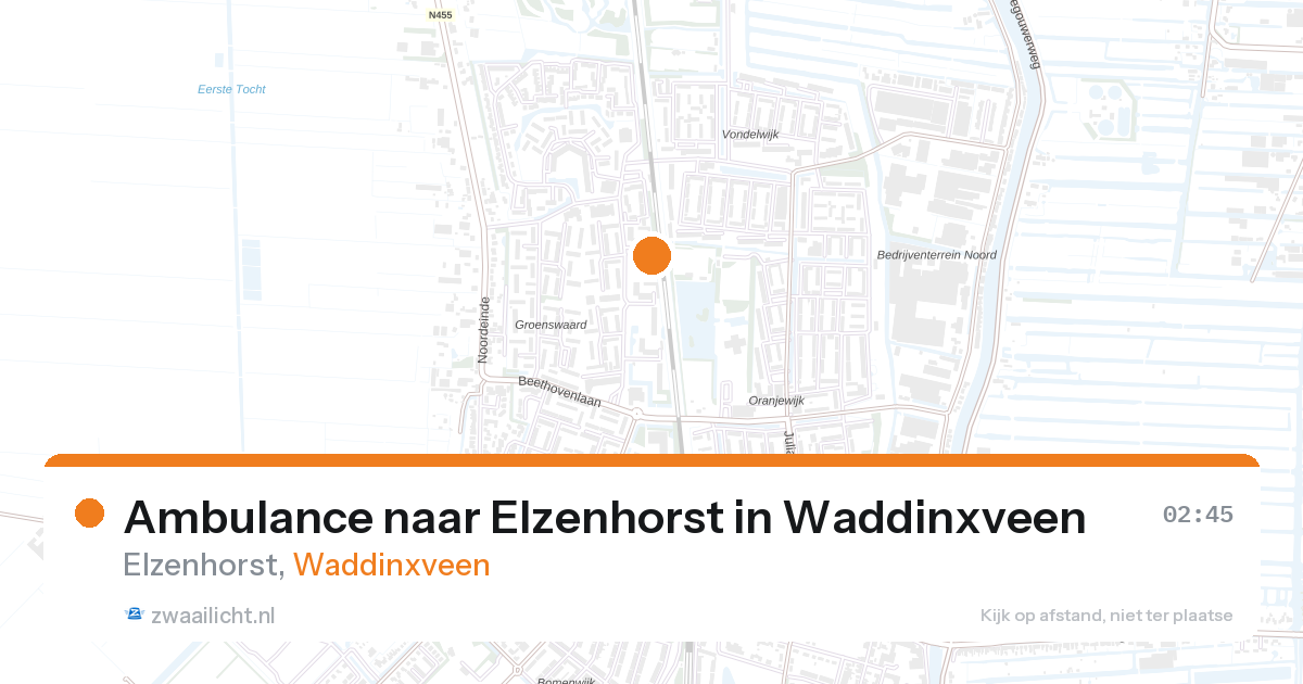 Ambulance naar Elzenhorst in Waddinxveen — 26 feb 2026