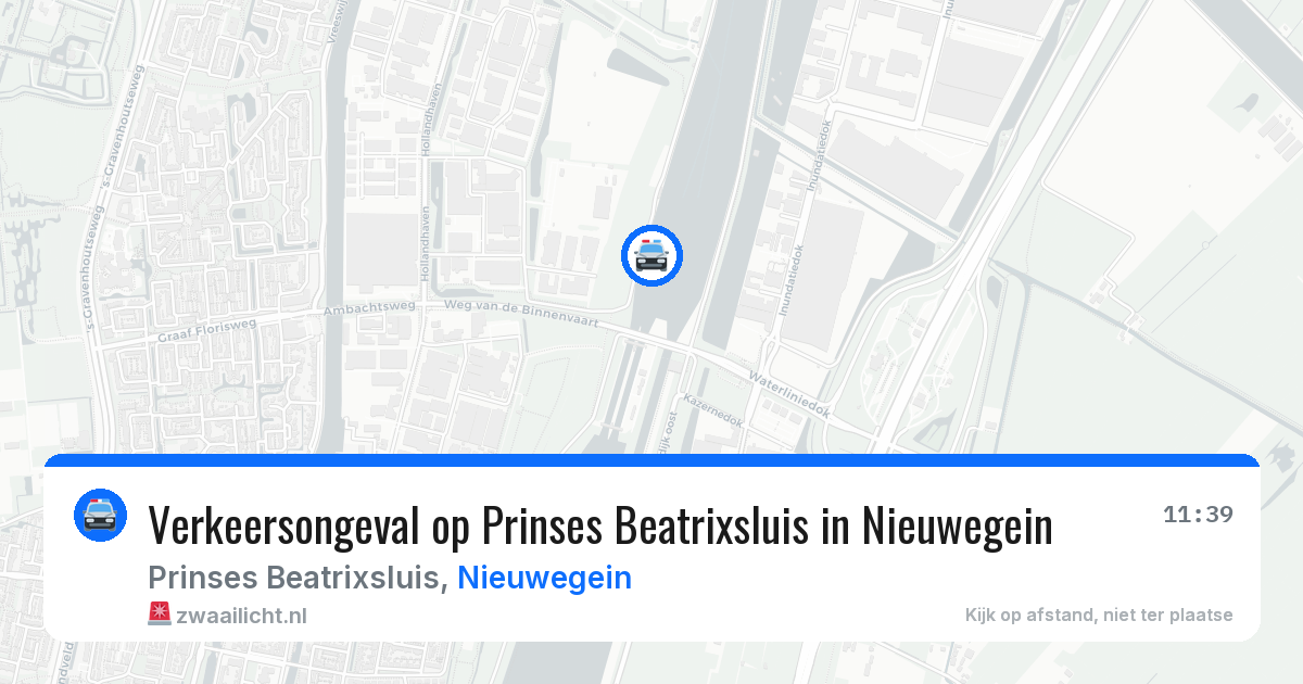 Verkeersongeval op Prinses Beatrixsluis in Nieuwegein — 26 apr 2026
