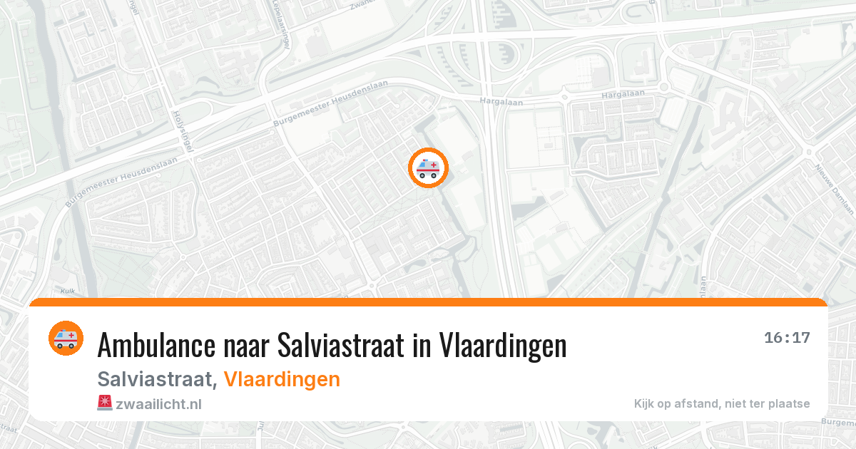Ambulance naar Salviastraat in Vlaardingen — 19 mei 2026