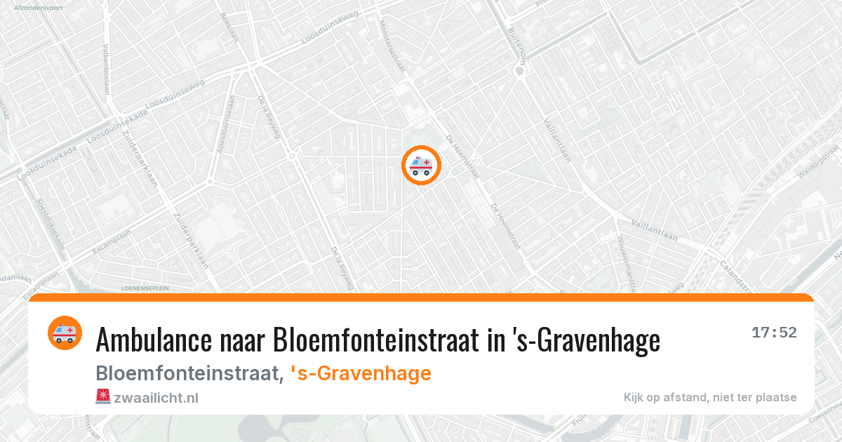 Ambulance naar Bloemfonteinstraat in 's-Gravenhage — 4 jun 2026
