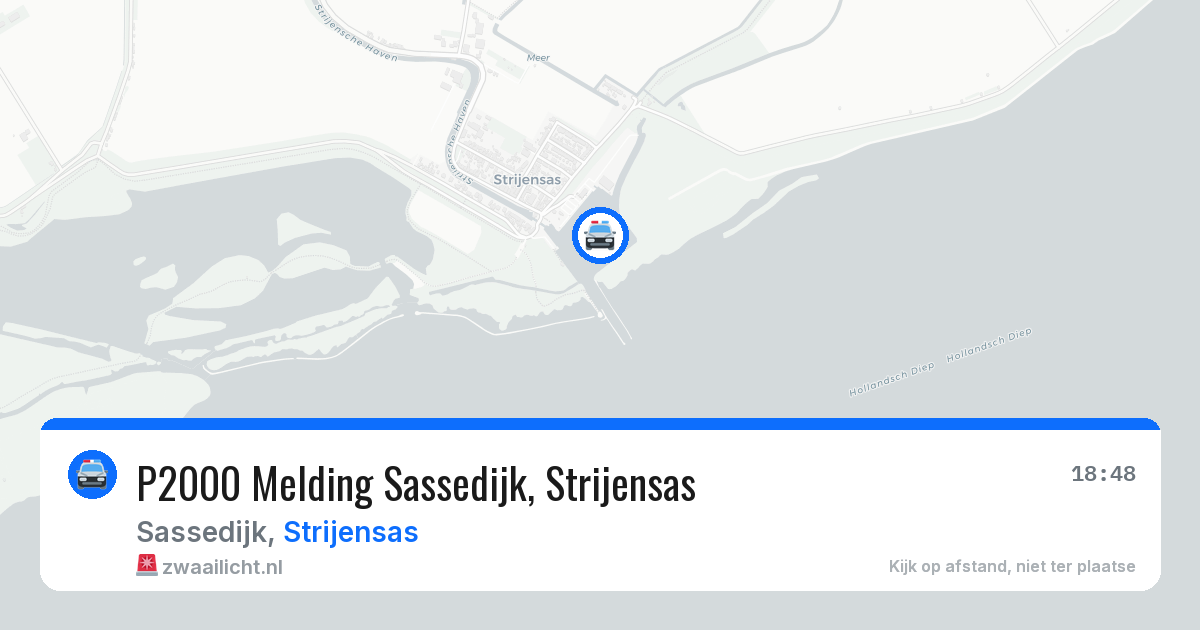 P2000 Melding Sassedijk, Strijensas — 7 aug 2026
