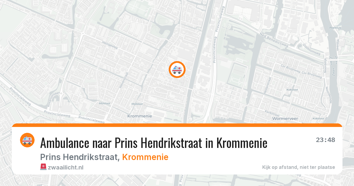 Ambulance naar Prins Hendrikstraat in Krommenie — 4 aug 2026