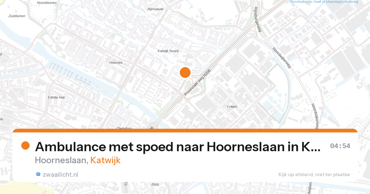 Ambulance met spoed naar Hoorneslaan in Katwijk — 11 jul 2026