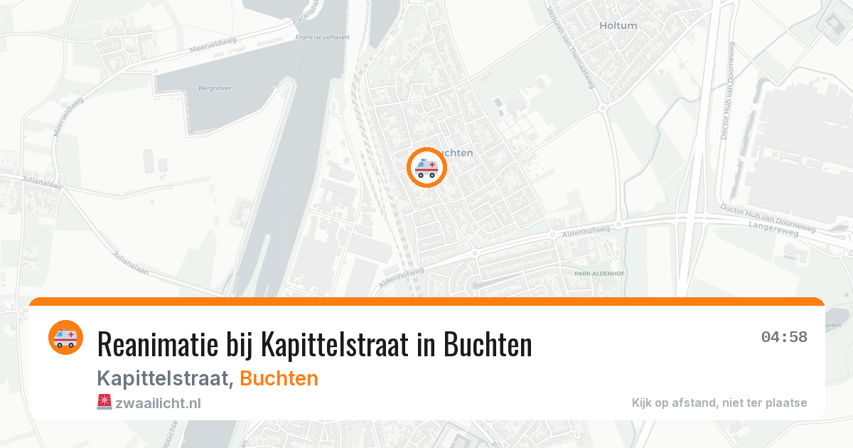 Reanimatie bij Kapittelstraat in Buchten — 11 jul 2026