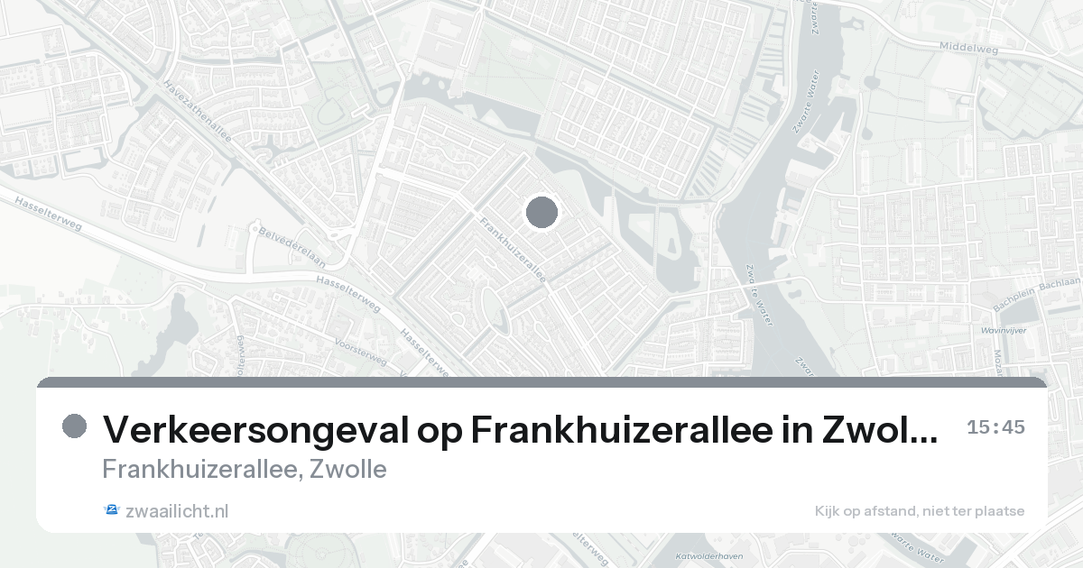 Verkeersongeval op Frankhuizerallee in Zwolle — 21 aug 2026