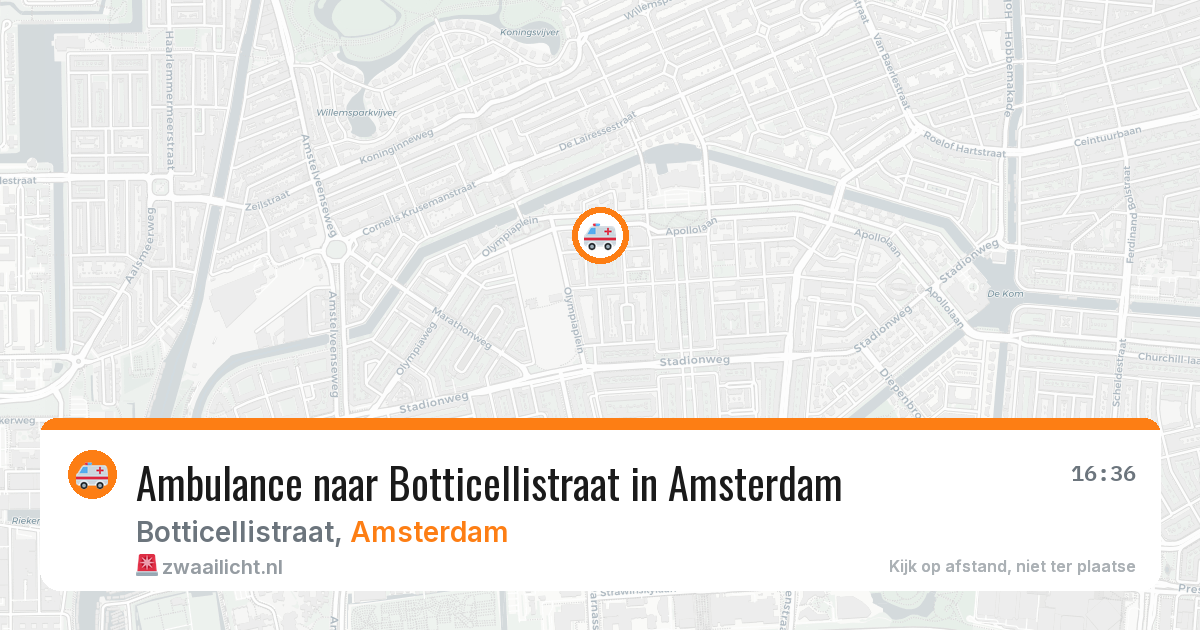 Ambulance naar Botticellistraat in Amsterdam — 4 aug 2026