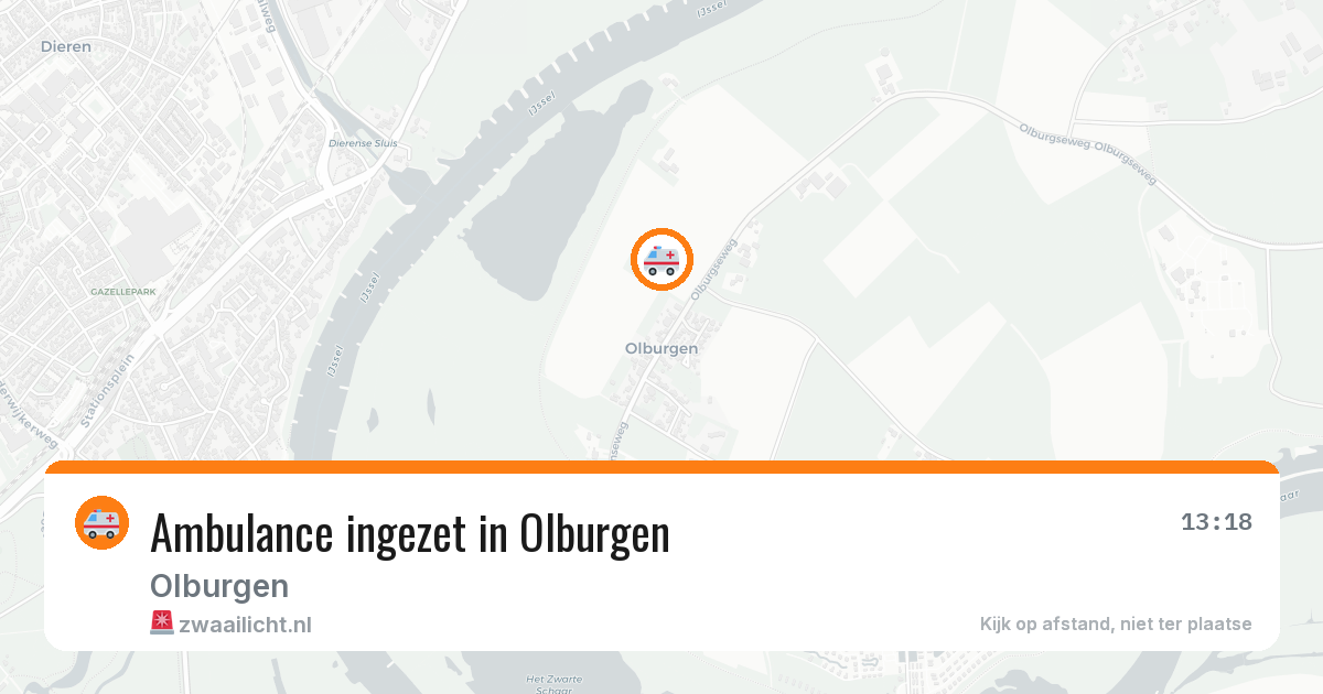 Ambulance ingezet in Olburgen — 3 mei 2026