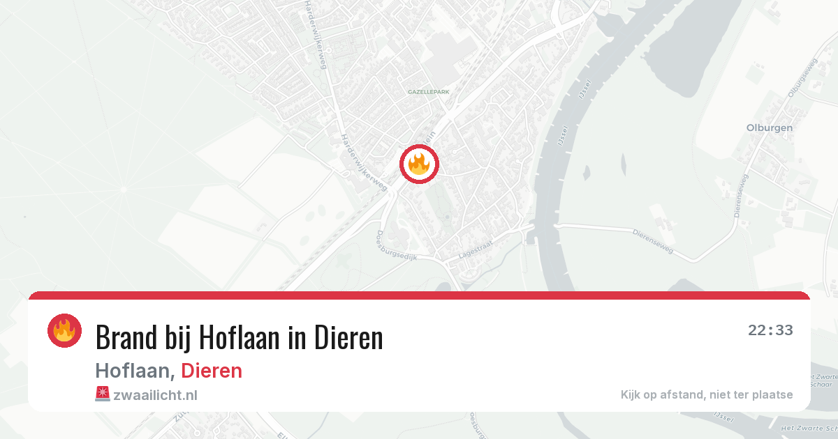 Brand bij Hoflaan in Dieren — 20 mrt 2026