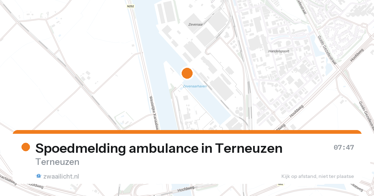 Spoedmelding ambulance in Terneuzen — 27 aug 2026