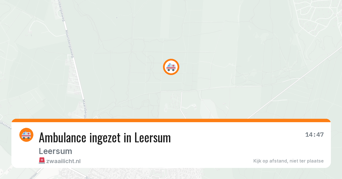 Ambulance ingezet in Leersum — 11 aug 2026