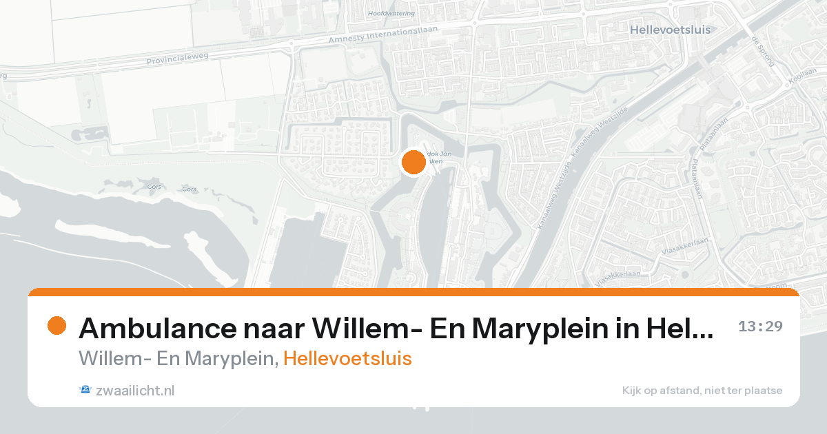 Ambulance naar Willem- En Maryplein in Hellevoetsluis — 11 jul 2026