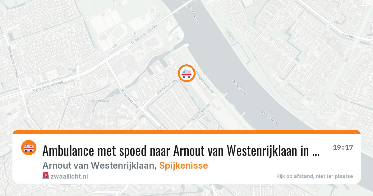 Ambulance met spoed naar Arnout van Westenrijklaan in Spijkenisse — 14 mei 2026