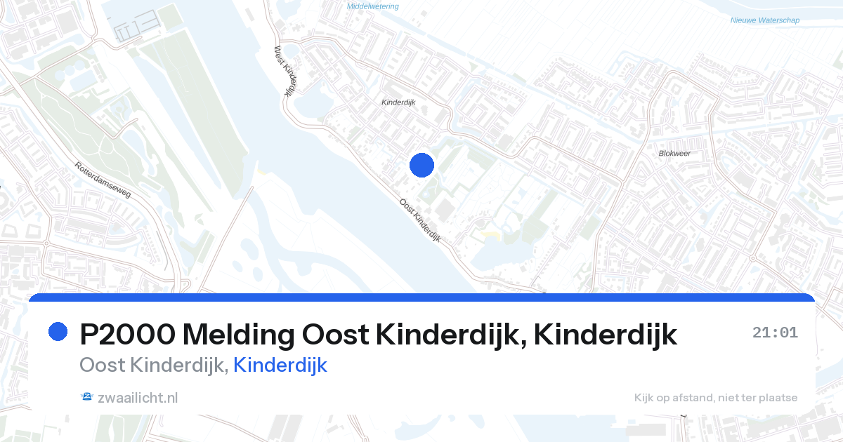 P2000 Melding Oost Kinderdijk, Kinderdijk — 26 aug 2026