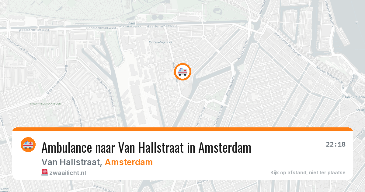 Ambulance naar Van Hallstraat in Amsterdam — 8 feb 2026