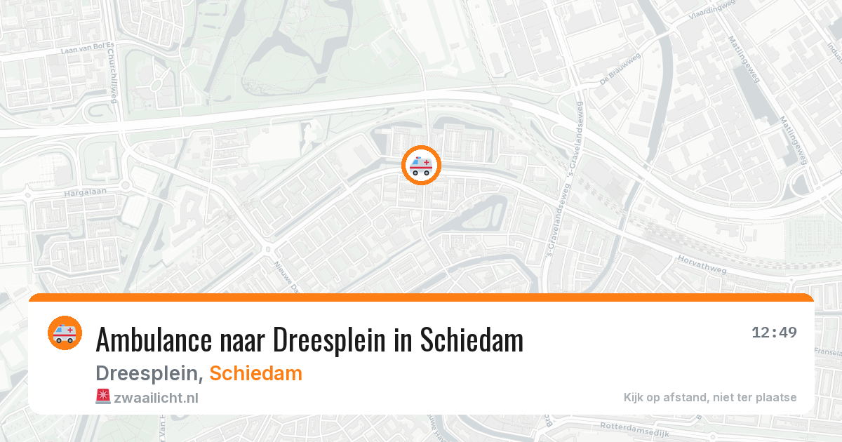 Ambulance naar Dreesplein in Schiedam — 2 apr 2026