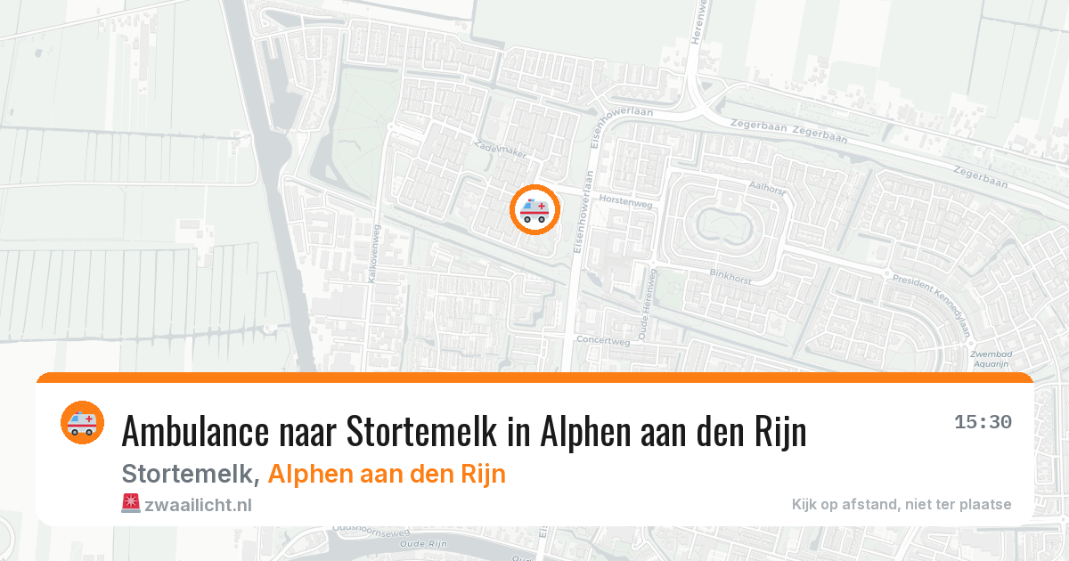 Ambulance naar Stortemelk in Alphen aan den Rijn — 7 jun 2026
