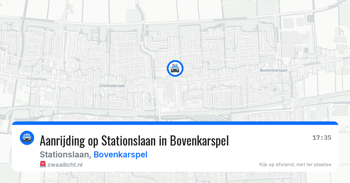 Aanrijding op Stationslaan in Bovenkarspel — 16 jun 2026