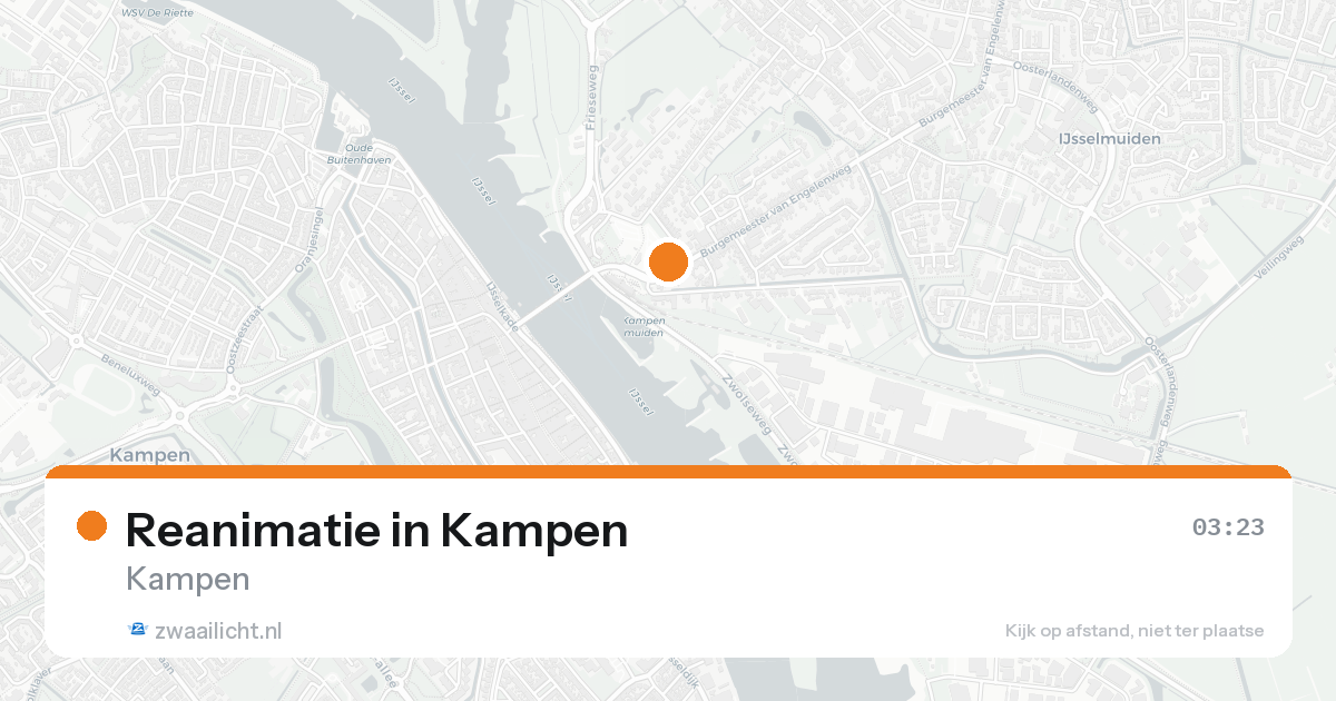 Reanimatie in Kampen — 17 aug 2026