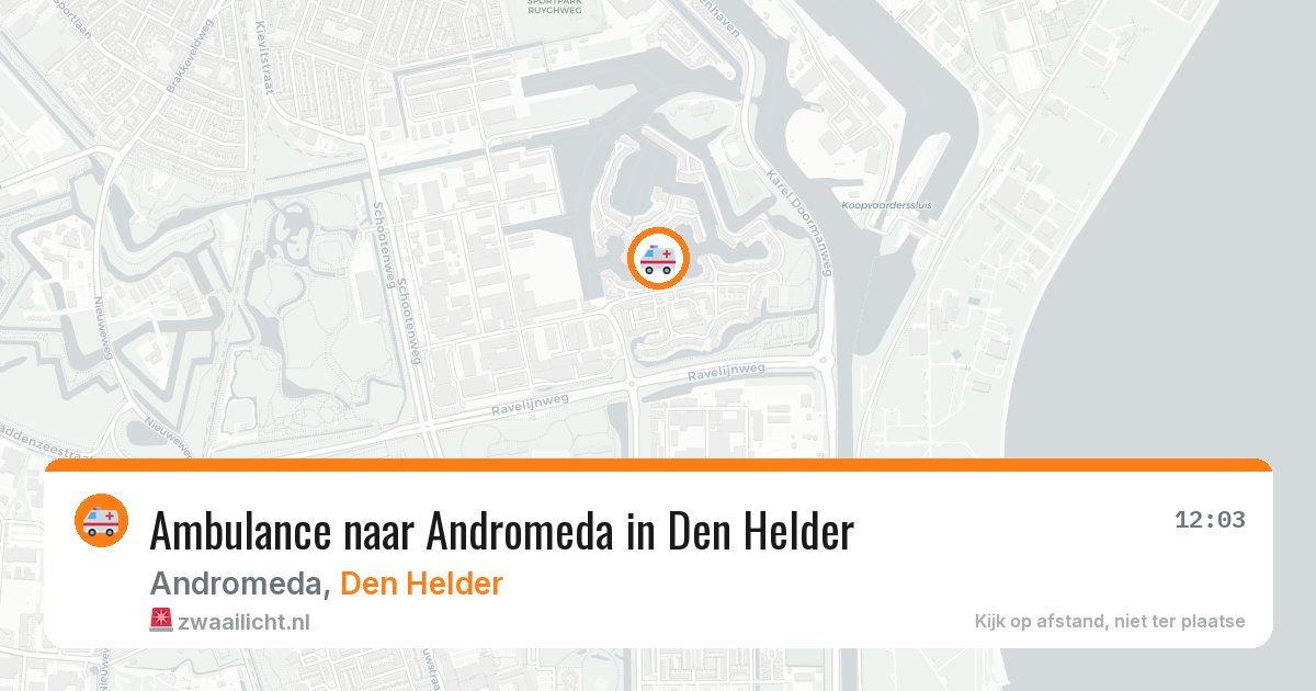 Ambulance naar Andromeda in Den Helder — 3 jul 2026
