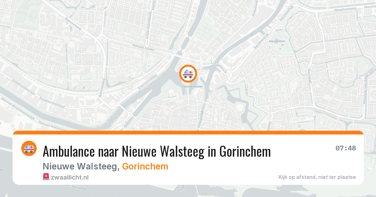 Ambulance naar Nieuwe Walsteeg in Gorinchem — 8 jun 2026
