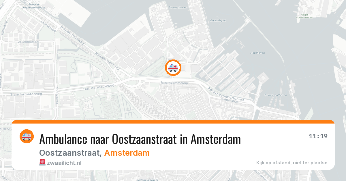 Ambulance naar Oostzaanstraat in Amsterdam — 2 jul 2026