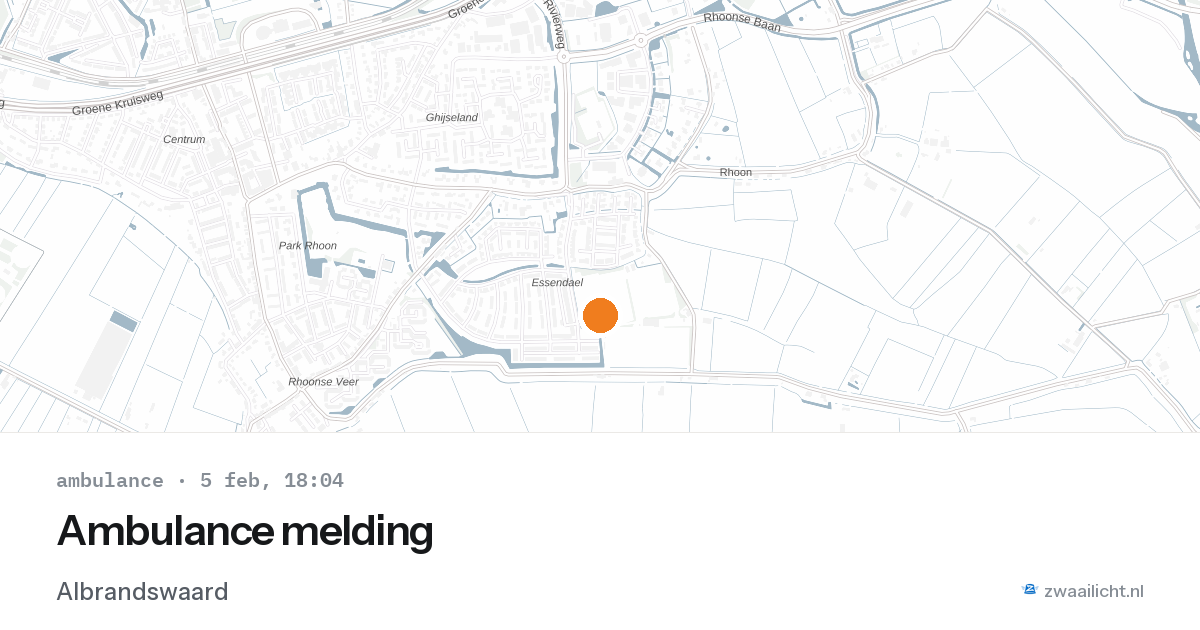 Ambulance melding — 5 feb 2026