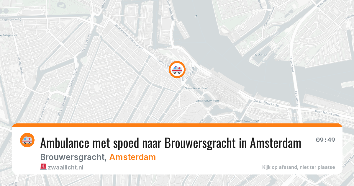 Ambulance met spoed naar Brouwersgracht in Amsterdam — 11 mrt 2026