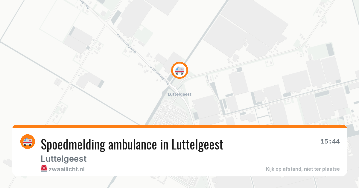 Spoedmelding ambulance in Luttelgeest — 8 feb 2026