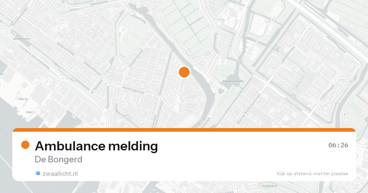 Ambulance melding — 26 mei 2026