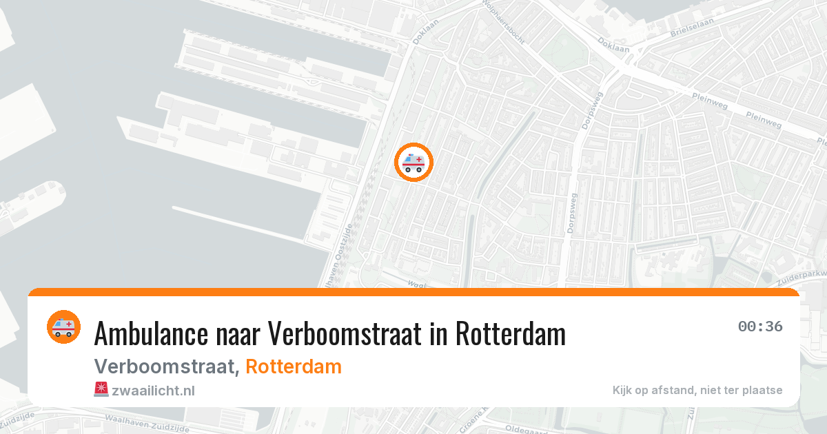 Ambulance naar Verboomstraat in Rotterdam — 8 jul 2026