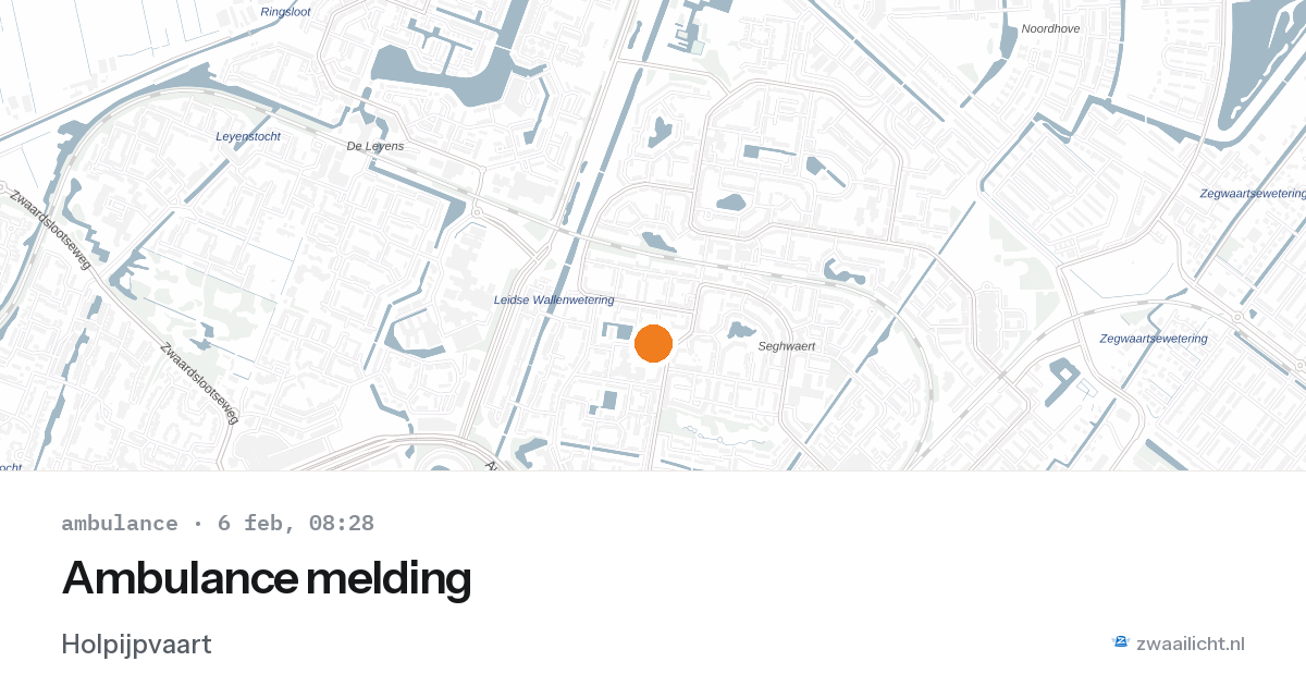 Ambulance melding — 6 feb 2026