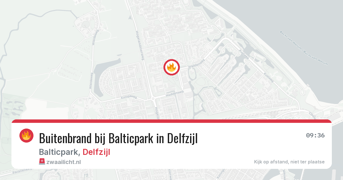 Buitenbrand bij Balticpark in Delfzijl — 12 aug 2026