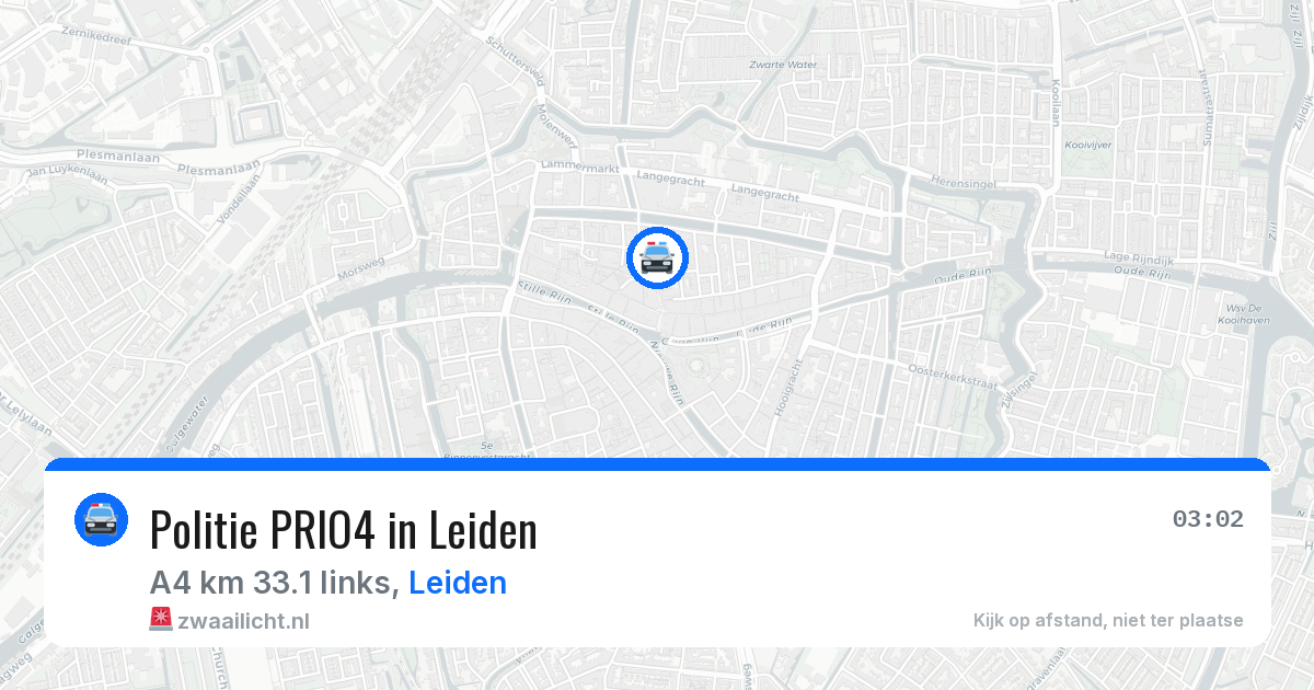 Politie PRIO4 in Leiden — 1 jul 2026 | 🚨 Zwaailicht.nl