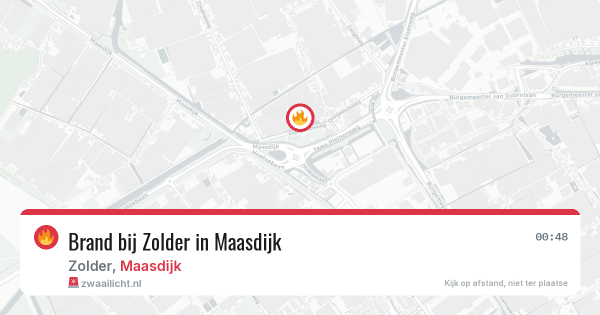 Brand bij Zolder in Maasdijk — 3 jun 2026