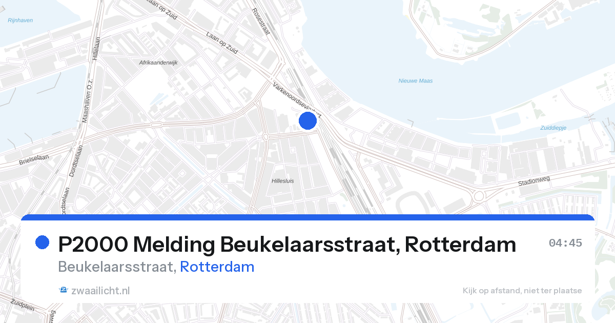 P2000 Melding Beukelaarsstraat, Rotterdam — 28 aug 2026