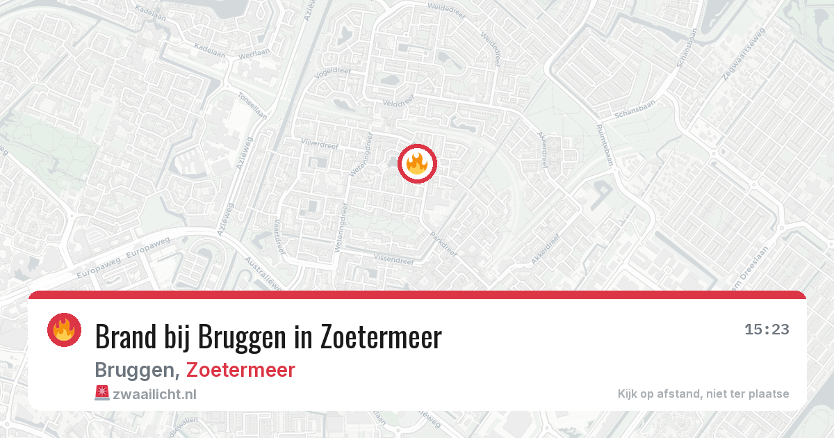 Brand bij Bruggen in Zoetermeer — 22 jul 2026
