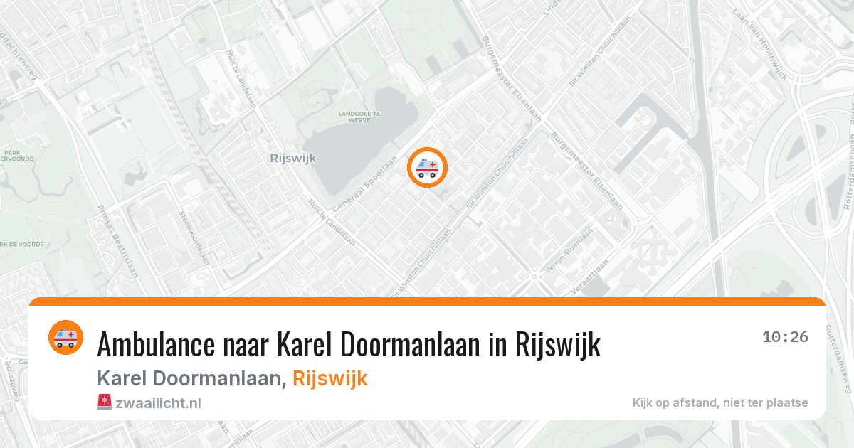 Ambulance naar Karel Doormanlaan in Rijswijk — 6 mei 2026