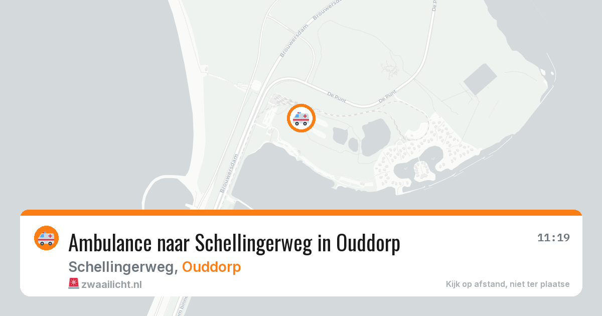 Ambulance naar Schellingerweg in Ouddorp — 25 mei 2026