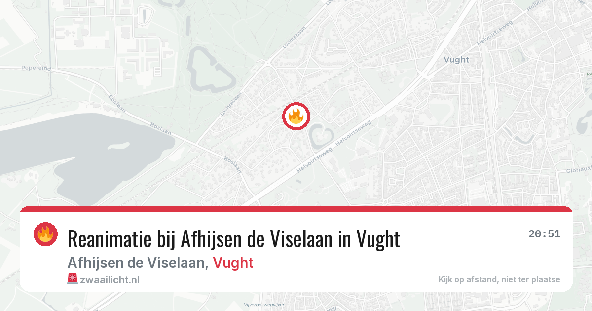 Reanimatie bij Afhijsen de Viselaan in Vught — 3 jun 2026