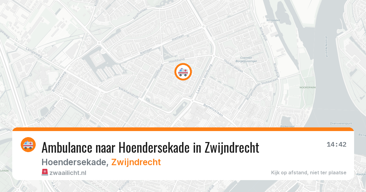 Ambulance naar Hoendersekade in Zwijndrecht — 12 mei 2026