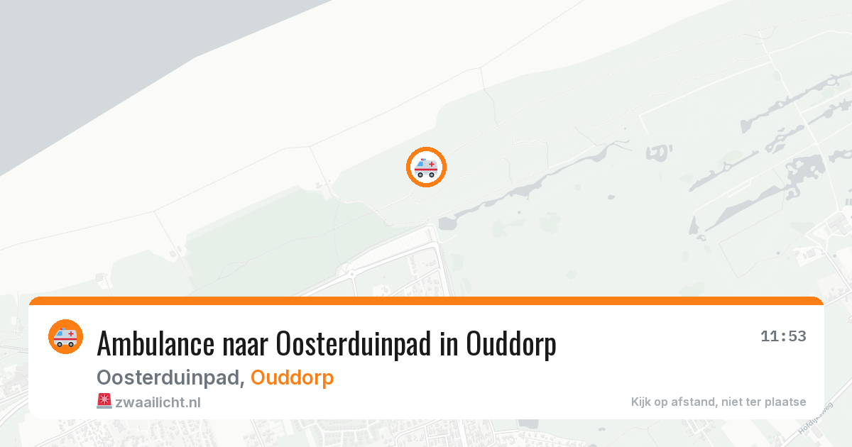Ambulance naar Oosterduinpad in Ouddorp — 31 jul 2026