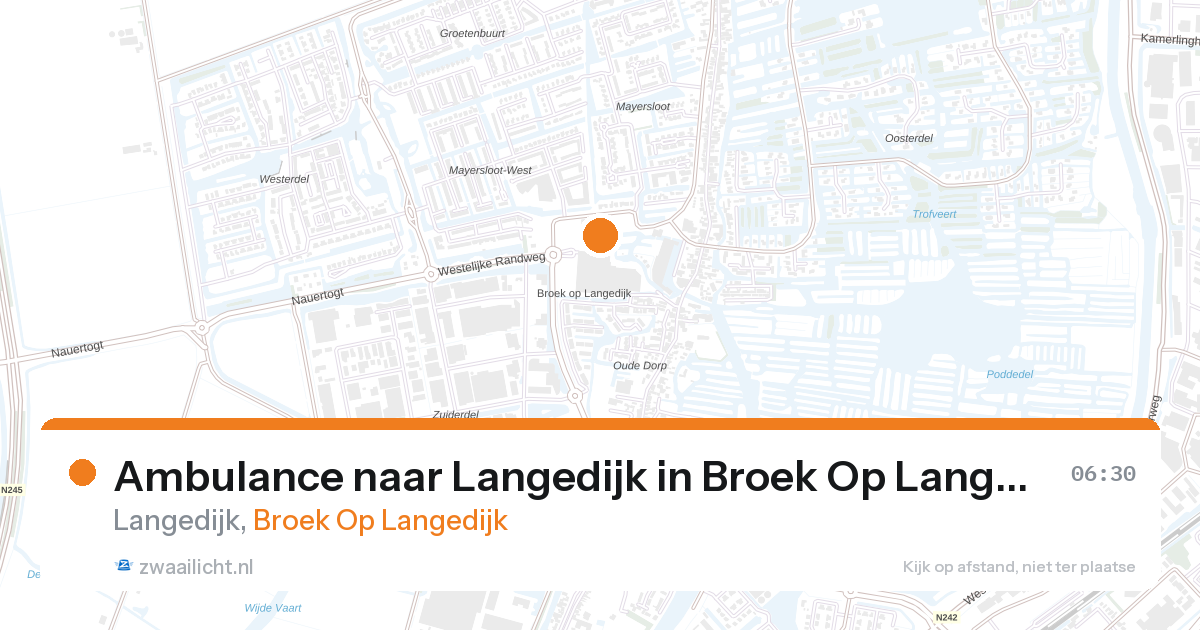 Ambulance naar Langedijk in Broek Op Langedijk — 28 aug 2026