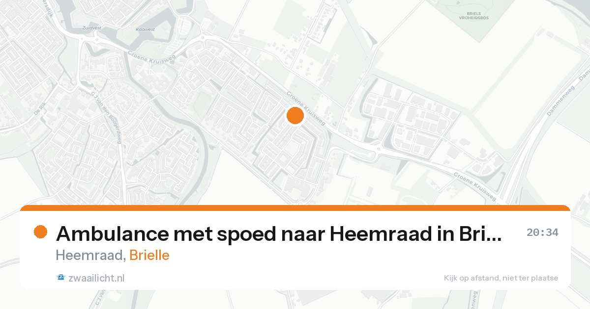 Ambulance met spoed naar Heemraad in Brielle — 15 aug 2026